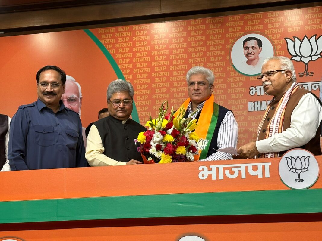 Day after quitting AAP, former Delhi minister Kailash Gahlot joins BJP