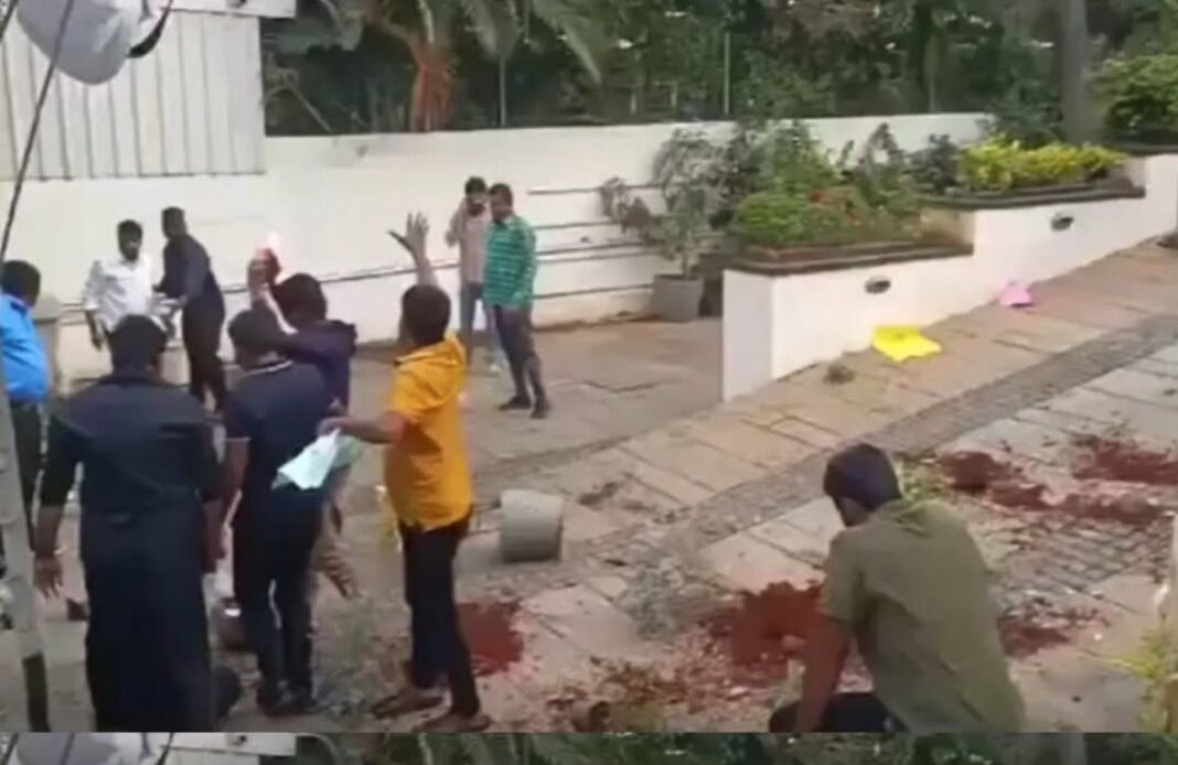 Protesters Vandalize Allu Arjun’s house Over Pushpa 2 Stampede Victim’s Family Demands, 8 arrested