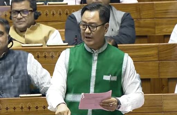 During Constitution Debate, Rijiju Emphasizes that Our Words, Actions Shouldn’t Diminish India’s Image