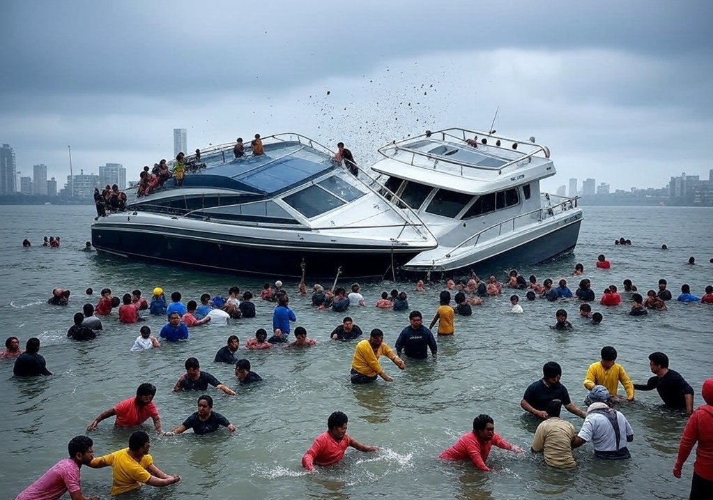 13 Killed in Mumbai Boat Accident as Indian Navy Craft Loses Control