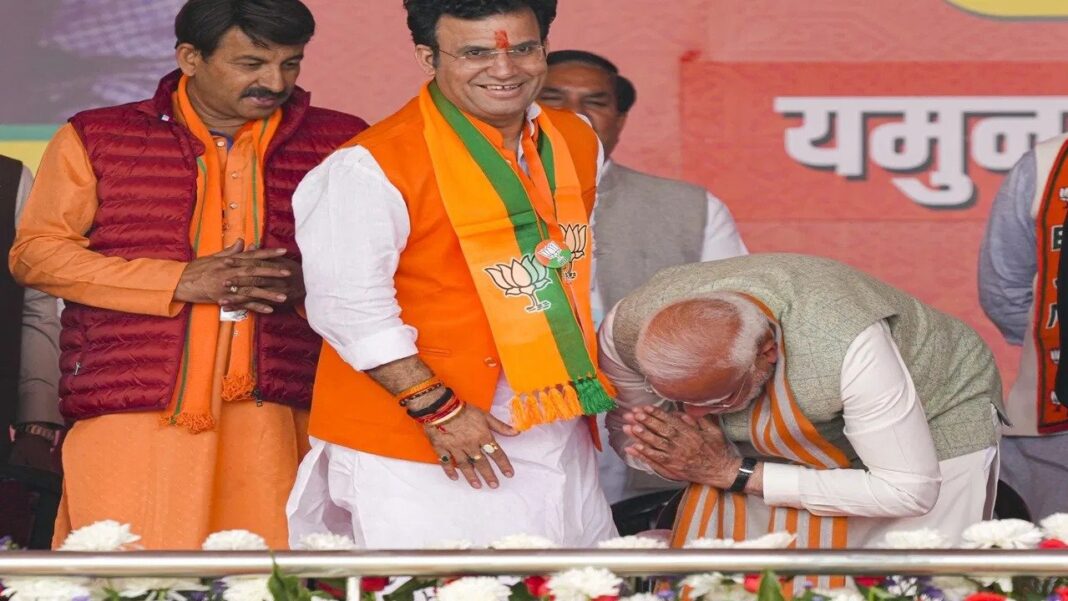 Who is Ravinder Singh Negi, BJP’s Patparganj Candidate, Whom PM Modi Paid Respect to at Delhi Rally?