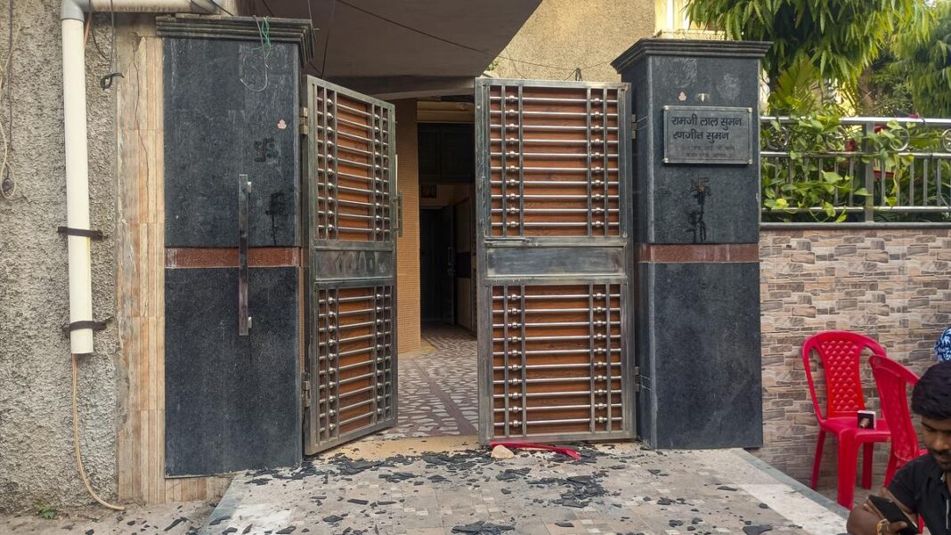 Karni Sena Protests Outside SP MP’s House Over Controversial Remarks on Rana Sanga