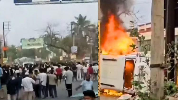 Violence Erupts in Murshidabad Over Waqf Act Protests; BJP Blames Mamata for Unrest