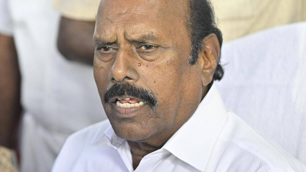 E.V. Velu, Others Booked Over Illegal Lake Bed Excavation to Level Party Event Venue E.V. Velu, Others Booked Over Illegal Lake Bed Excavation to Level Party Venue