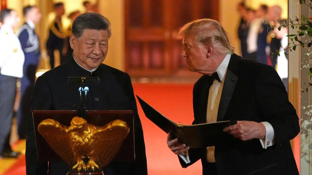 Trump and Xis State Dinner: Pomp Amidst Underlying Tensions "Trump and Xi's State Dinner: A Lavish Affair Highlighting Geopolitical Strains"