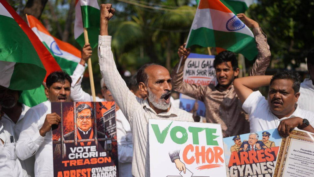 Congress Workers Booked for Attempt to Murder After Defacing CEC Gyanesh Kumars Agra House Congress Workers Booked for Attempted Murder After Alleged Vandalism at CEC Gyanesh Kumar’s Agra Home