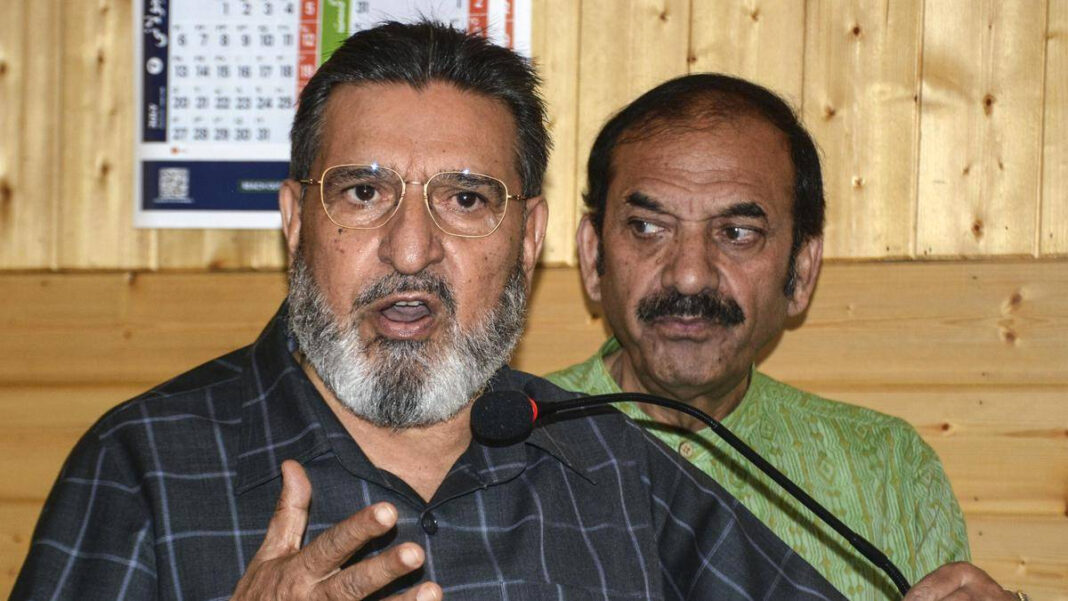 Altaf Bukhari: Hold Outsiders Accountable for Demographic Changes in Srinagar, NC "Altaf Bukhari Urges Accountability for Demographic Changes in Srinagar, NC"