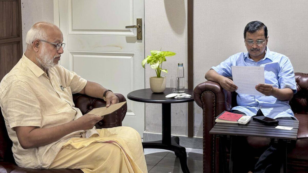 M.A. Baby Meets Kejriwal Before INDIA Bloc Meeting on Election Commission Strategy "M.A. Baby's Strategic Meeting with Kejriwal Ahead of INDIA Bloc Election Commission Strategy"