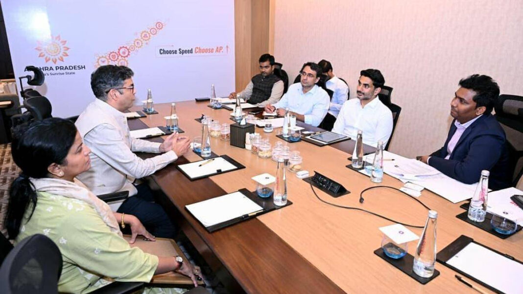 Lokesh Attracts Investments in Clean Energy, Manufacturing, and Data Centers "Lokesh Drives Investment Growth in Clean Energy, Manufacturing, and Data Center Sectors"