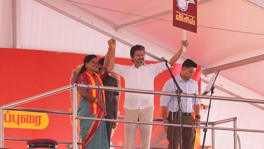 Vijay Exposes DMKs Alleged Cover-Up of POCSO Act Case Against Veeramani, Critiques AIADMKs Silence "Vijay Uncovers DMK's Alleged POCSO Act Cover-Up Against Veeramani, Questions AIADMK's Silence"