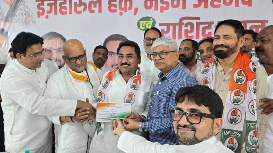 Former BSP Minister Joins Congress Ahead of Uttar Pradesh Assembly Elections "Former BSP Minister Switches to Congress Ahead of Uttar Pradesh Assembly Elections"