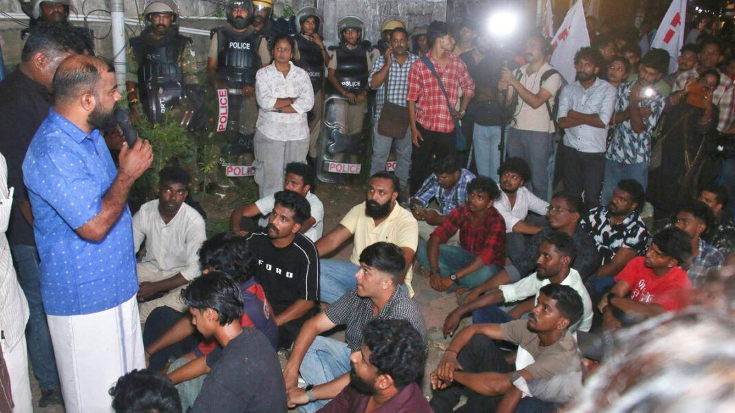 SFI-Police Face-Off Escalates: Leaders Home Inspection and Protests at Officers Homes SFI-Police Clash Escalates: Leader's Home Inspected, Protests at Officers' Homes