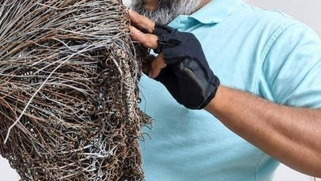 The nuts and bolts of creativity: a sculptor in Chennai experiments with unlikely material The nuts and bolts of creativity: a sculptor in Chennai experiments with unlikely material