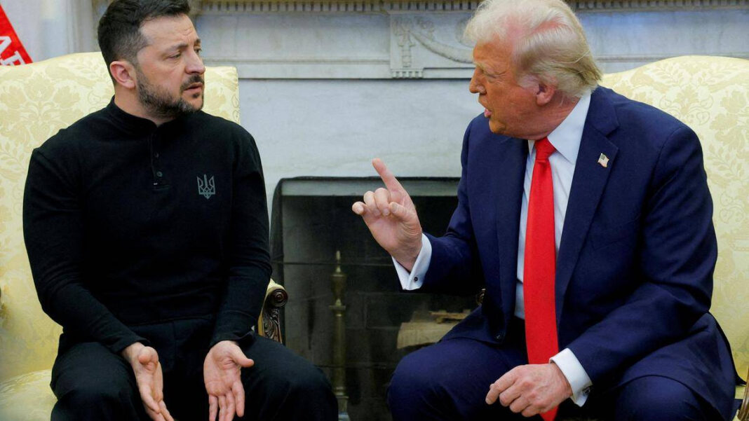Zelenskyy speaks to U.S. envoys as Trump lashes out