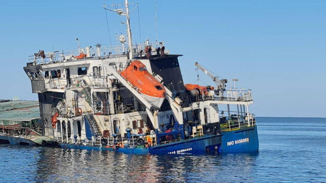 Tragic Ship Fire in Black Sea Claims Two Lives as Vessel Sinks "Tragic Black Sea Ship Fire Claims Two Lives as Vessel Sinks"