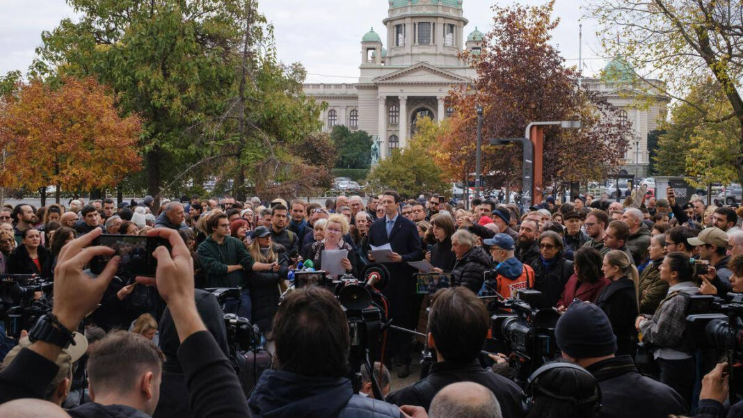 Serbias students demand resignations in police, judiciary as they prepare to take power