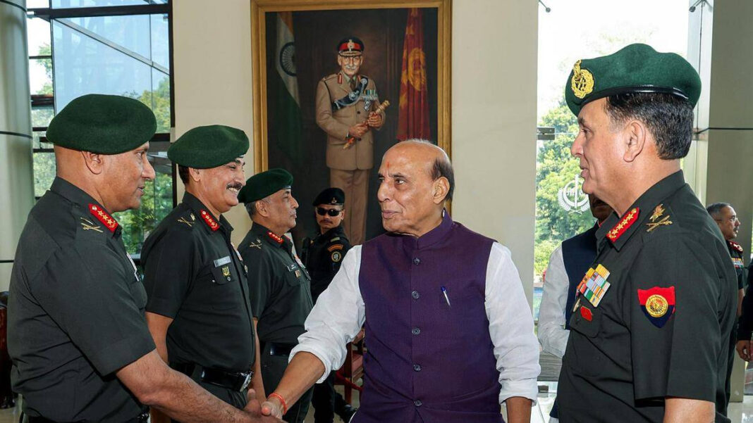 Rajnath Singh stresses need for long-term vision, flexible strategies for the Army Rajnath Singh stresses need for long-term vision, flexible strategies for the Army