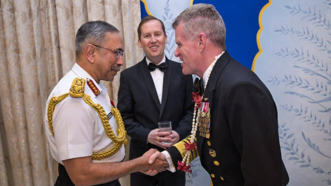 Admiral Samuel Paparo Meets Indian Military Leaders at US Envoys New Delhi Dinner US Admiral Samuel Paparo Meets Indian Military Chiefs in New Delhi