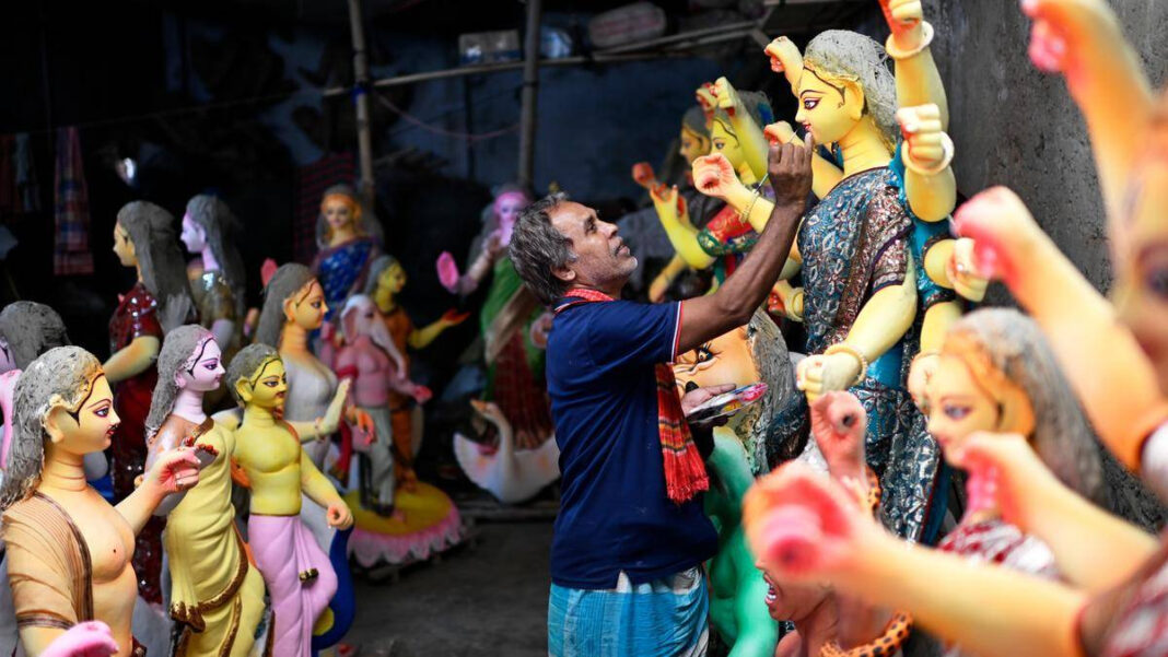 Bangladeshs Durga Puja Celebrations: PM and President Advocate for Communal Harmony Amid Heavy Security "Bangladesh Durga Puja 2023: PM and President Promote Communal Harmony with Strong Security"