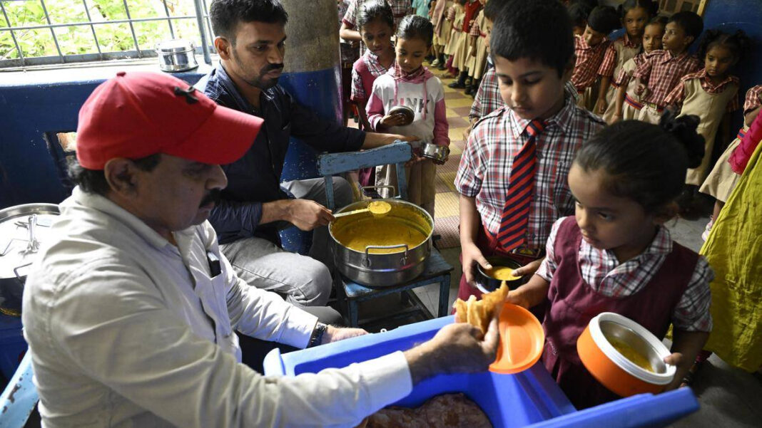 Breakfast scheme brings more students to schools in Telangana Breakfast scheme brings more students to schools in Telangana