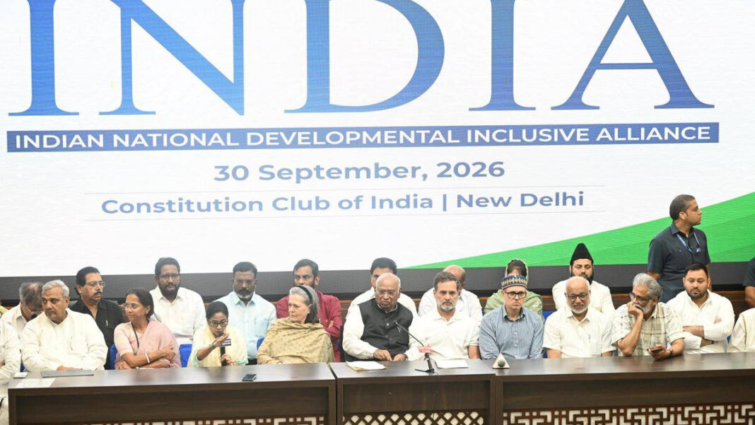 INDIA Bloc to Launch Nationwide Campaign Against CEC and SIR From Oct 2 INDIA Bloc to Launch Nationwide Campaign Against CEC, SIR from Oct 2