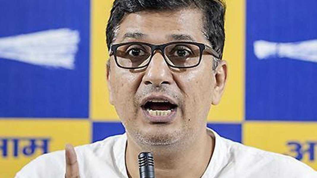 AAP alleges corruption in DJB on spraying of anti-frothing agent in Yamuna AAP alleges corruption in DJB on spraying of anti-frothing agent in Yamuna