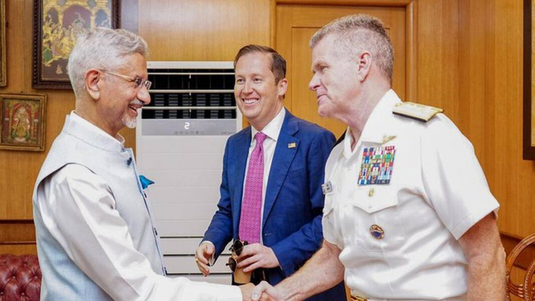 Jaishankar Meets U.S. Indo-Pacific Commander Paparo on Maritime Security Jaishankar Meets U.S. Indo-Pacific Commander Paparo on Maritime Security