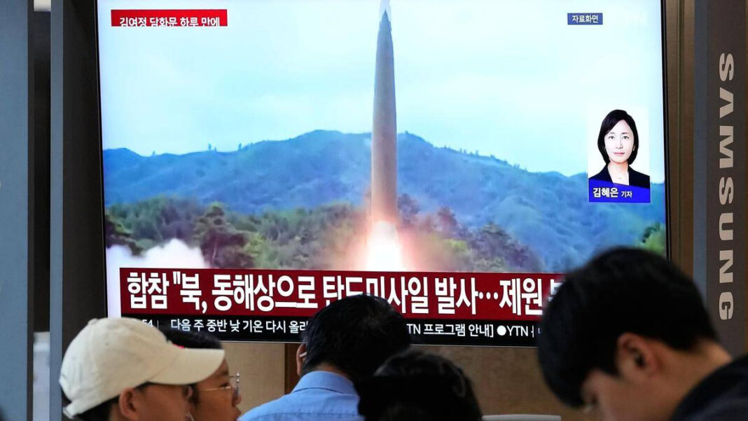 North Korea Test Fires Intermediate Range Missile Amid Rising Tensions Over Mine Blasts "North Korea Fires Intermediate-Range Missile Amid Escalating Tensions from Mine Blasts"