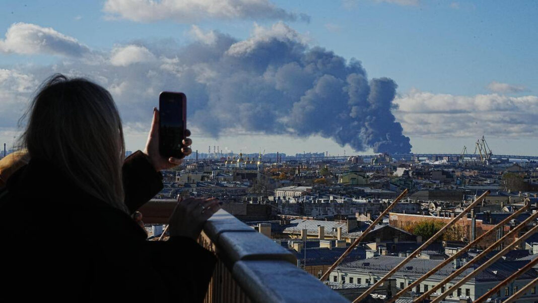St. Petersburg Oil Facilities in Flames as Ukraine Unleashes 1,000+ Drones on Russia "St. Petersburg Oil Facilities Targeted as Ukraine Deploys Over 1,000 Drones Against Russia"