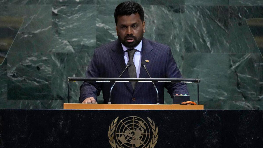 Anura Dissanayake running to stay in the same place