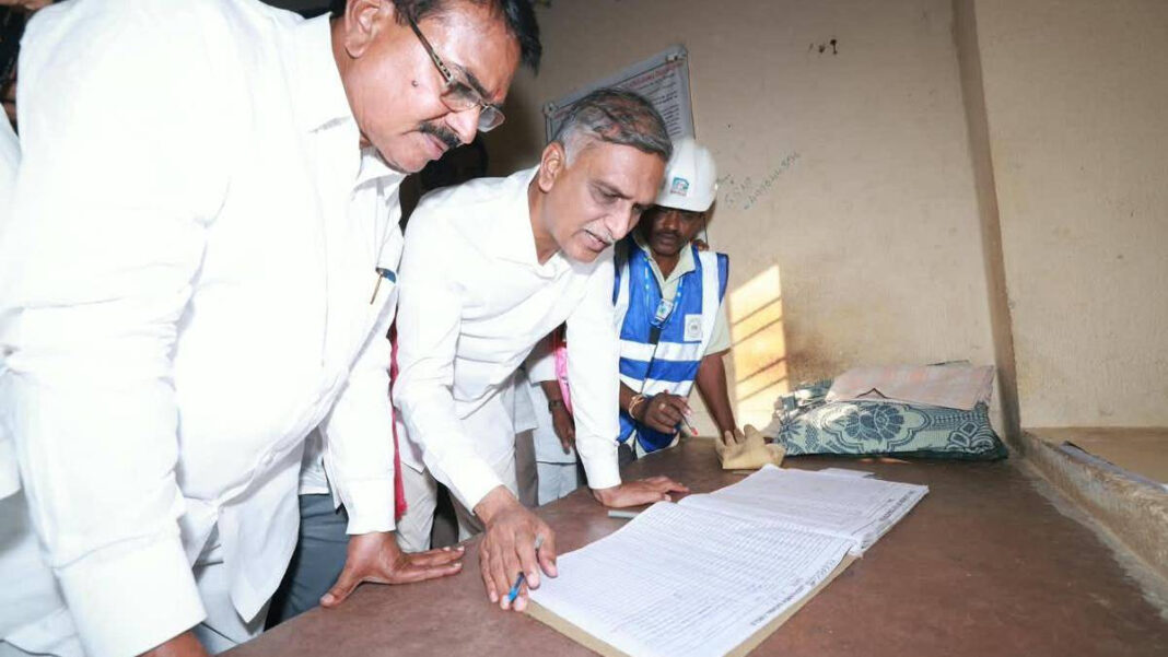 Telangana govt. giving less than 8 hours power supply with interruptions to farm needs: Harish Rao Telangana govt. giving less than 8 hours power supply with interruptions to farm needs: Harish Rao